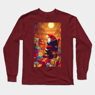 Santa waiting for Christmas Long Sleeve T-Shirt